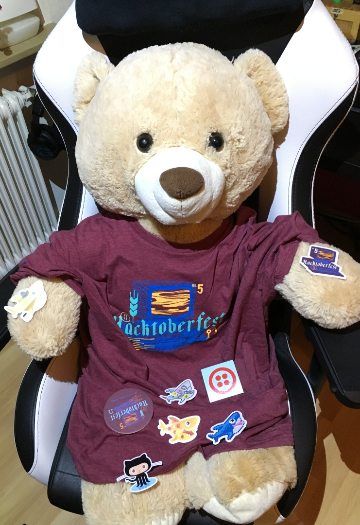 Hacktoberfest 2018 Shirt Teddy Bear