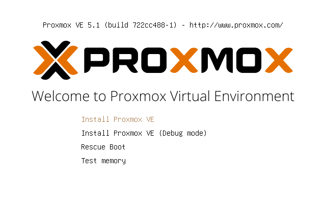 Proxmox VE Boot Menu