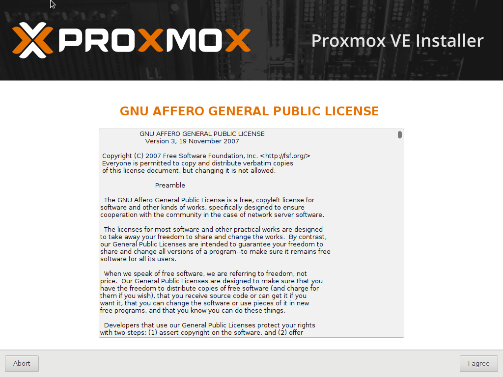 Proxmox VE Installer AGPLv3