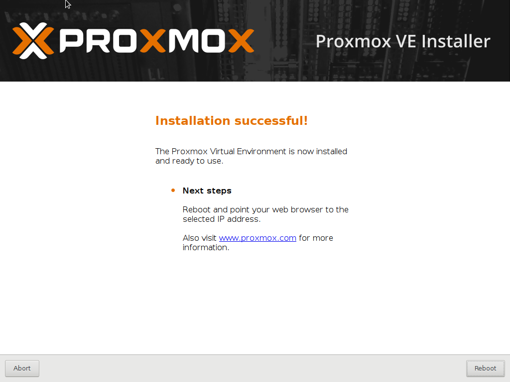 Proxmox VE - Neustart