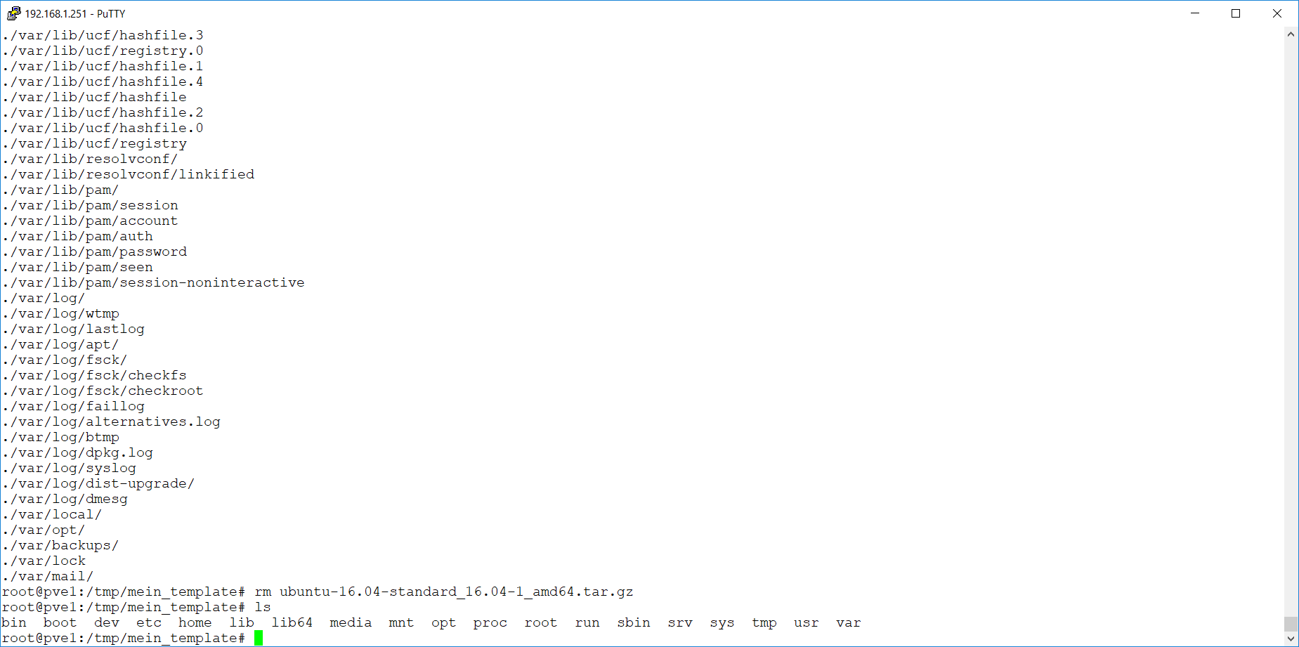 LXC Container Dateisystem