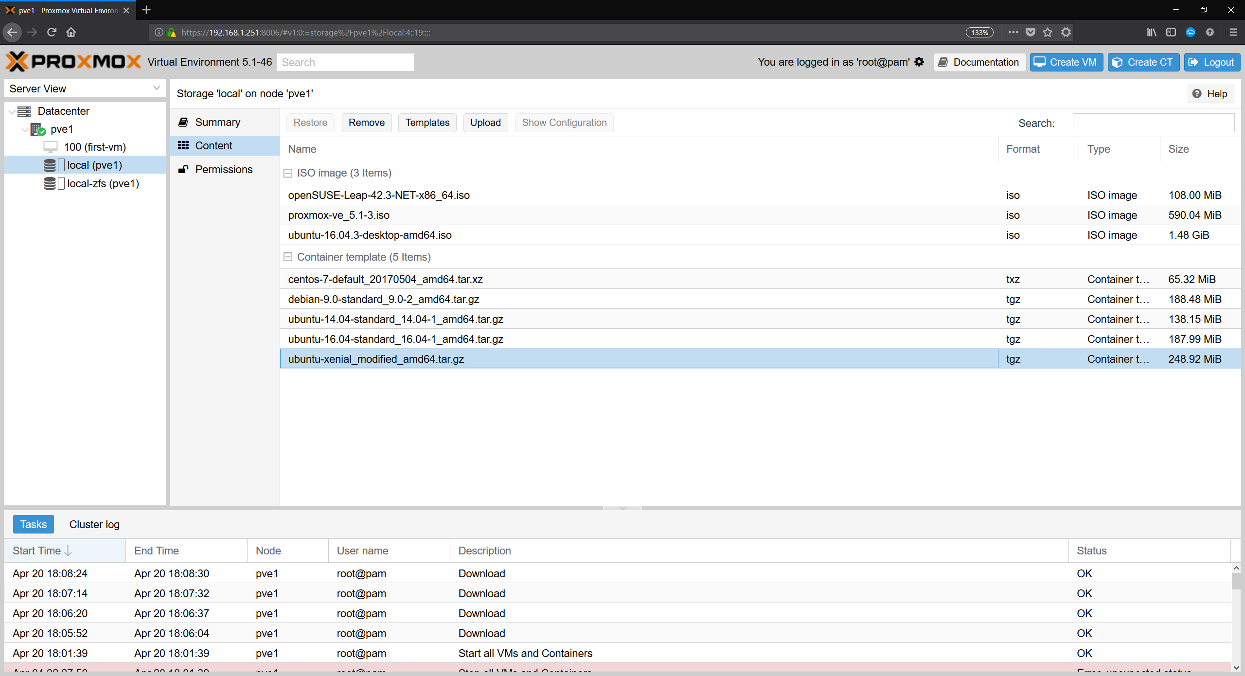 Proxmox Lxc Templates